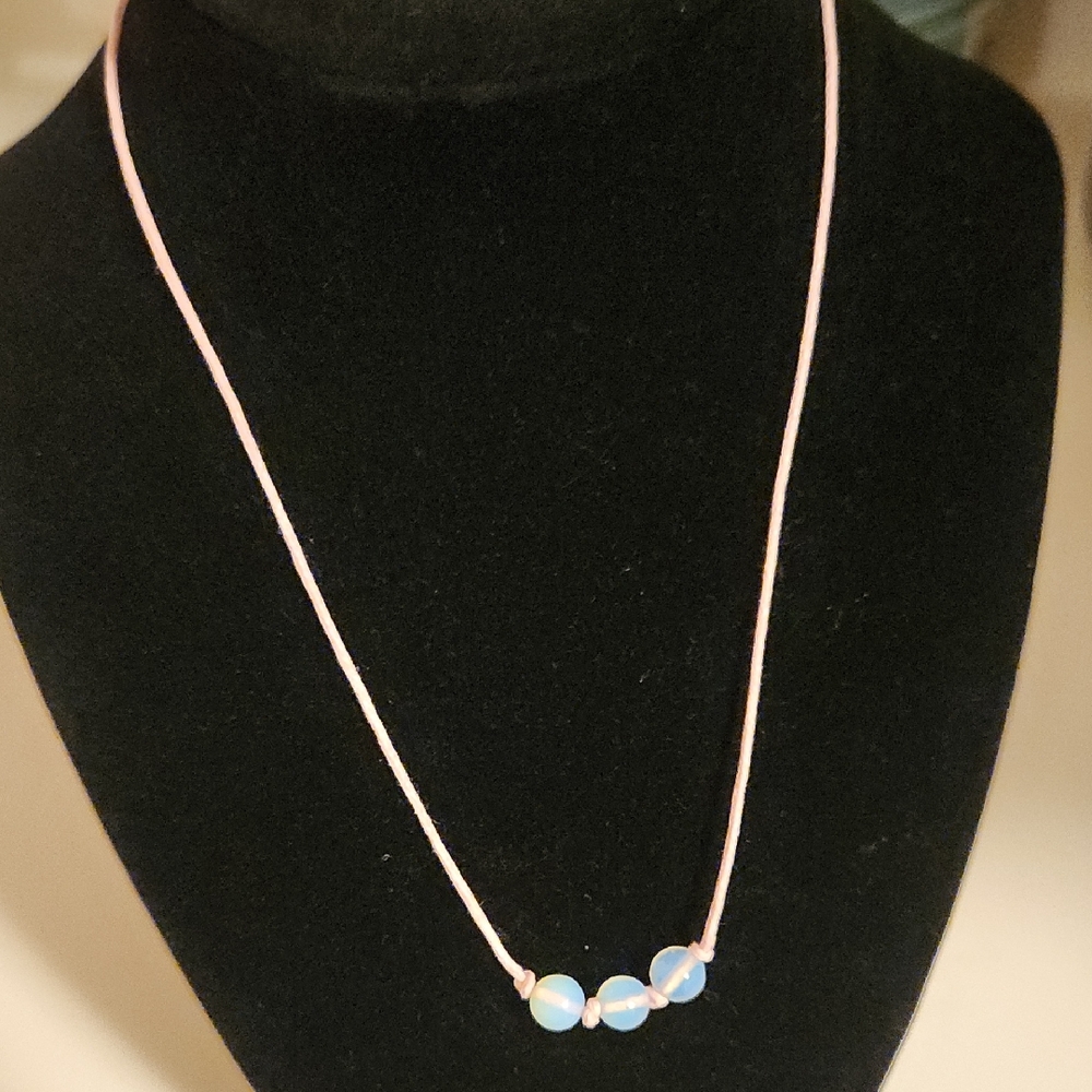 Opalite Beaded Necklace/Choker